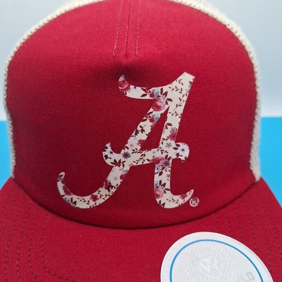 Alabama Crimson Tide Dad Hat Cap Strap Back Mesh Soft Flexible Bill Womens Red - Picture 2 of 7